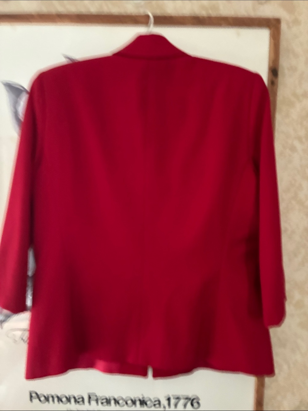 Austin Reed Red Button-Front Blazer - Picture 3 of 5